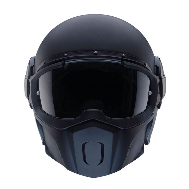 Caberg Jet Ghost X Plain Open Face Helmet Matt Black (Image 8) - ThrottleChimp