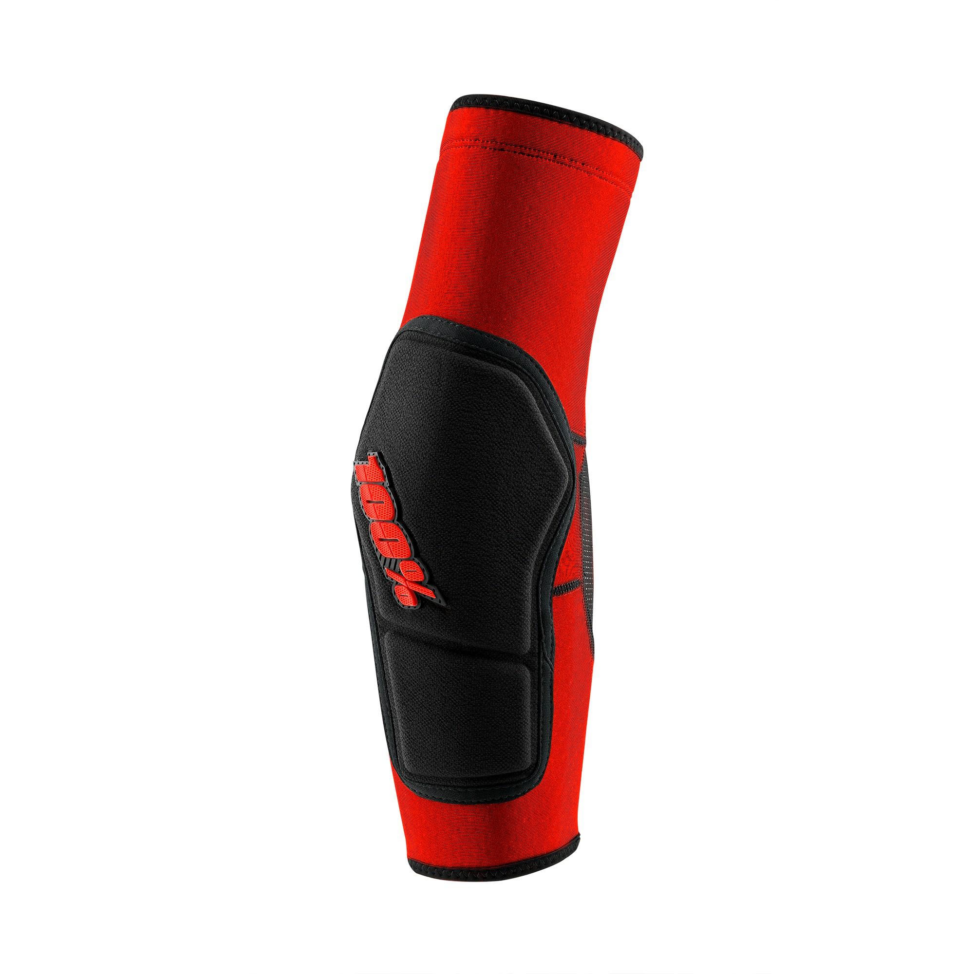 100% Ridecamp Elbow Guards Red / Black FREE 1 YEAR Returns, FREE UK Delivery | ThrottleChimp