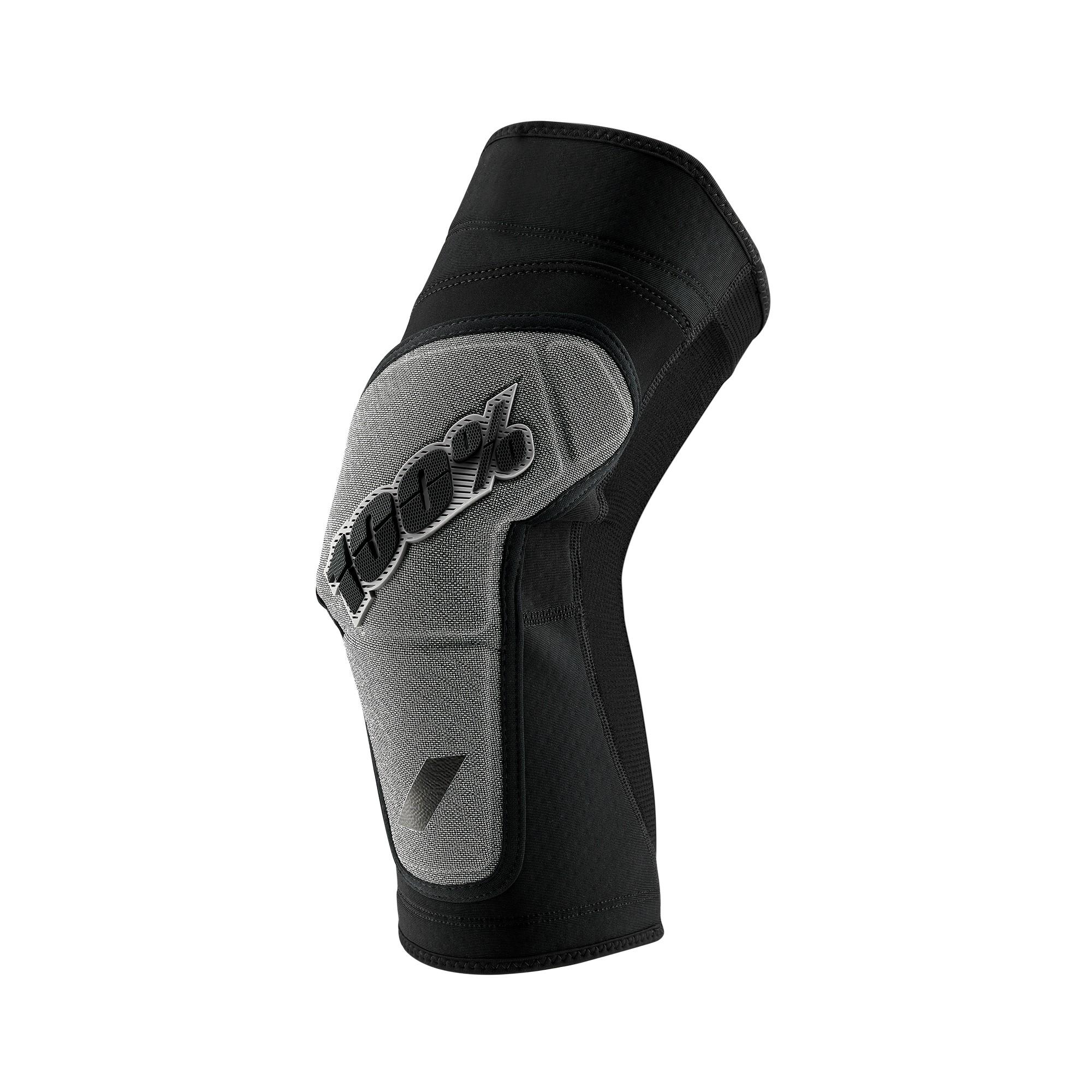 100% Ridecamp Knee Guards Black / Grey FREE 1 YEAR Returns, FREE UK Delivery | ThrottleChimp