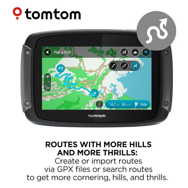 Tom Tom Rider 550 World Satellite Navigation System Black (Image 6) - ThrottleChimp