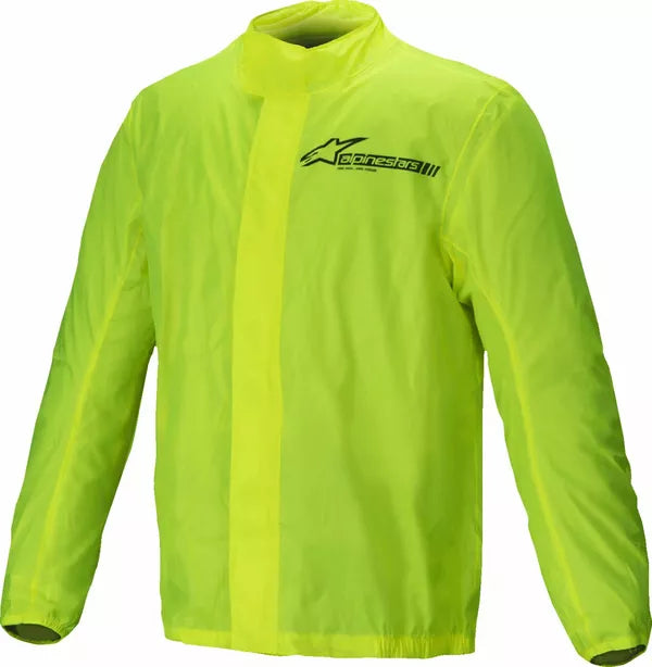 Alpinestars Hurricane V2 Rain Jacket Fluo Yellow FREE 1 Year Return, FREE UK Shipping | ThrottleChimp