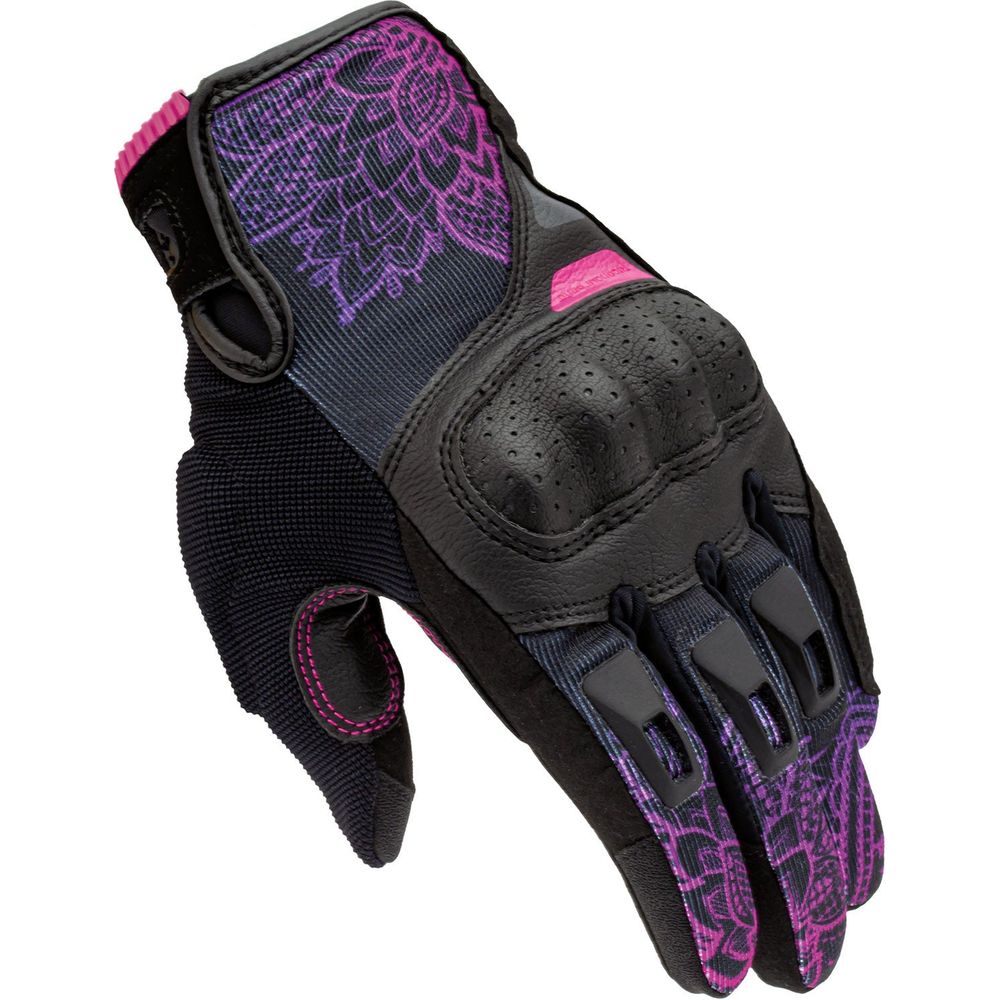 Tucano Urbano Lady Stacca Ladies Gloves Black / Violet Graphic (Image 2) - ThrottleChimp