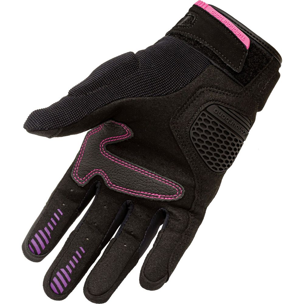 Tucano Urbano Lady Stacca Ladies Gloves Black / Violet Graphic (Image 3) - ThrottleChimp