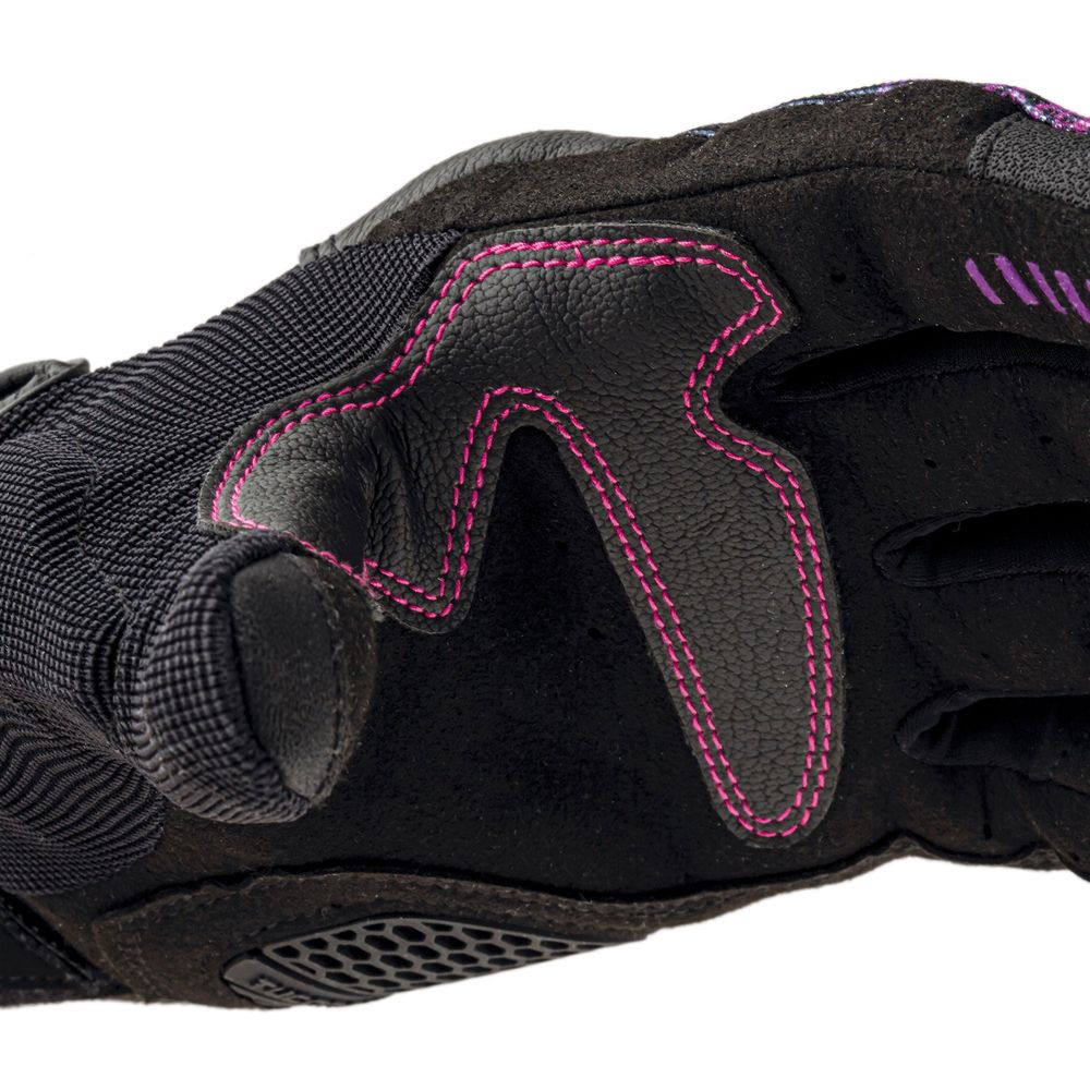 Tucano Urbano Lady Stacca Ladies Gloves Black / Violet Graphic (Image 9) - ThrottleChimp