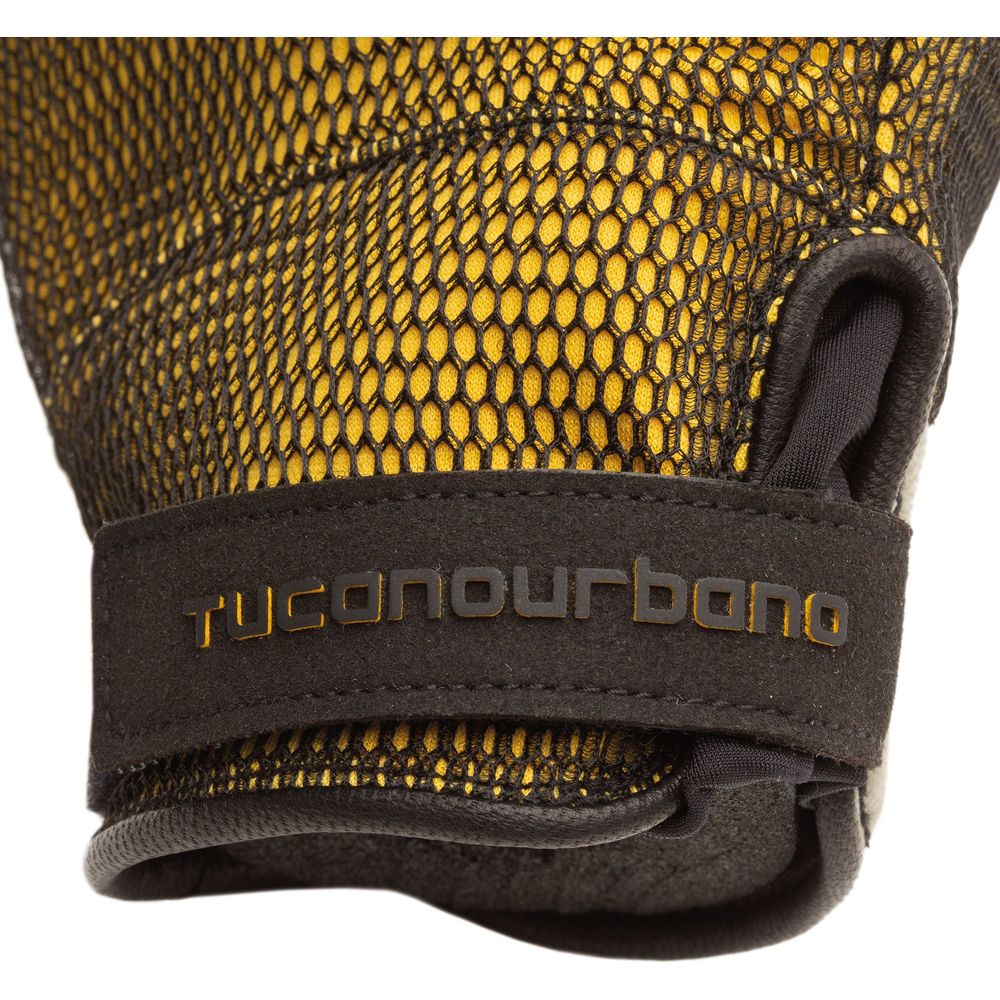 Tucano Urbano Eden Mesh Gloves Black / Toucan Yellow (Image 6) - ThrottleChimp