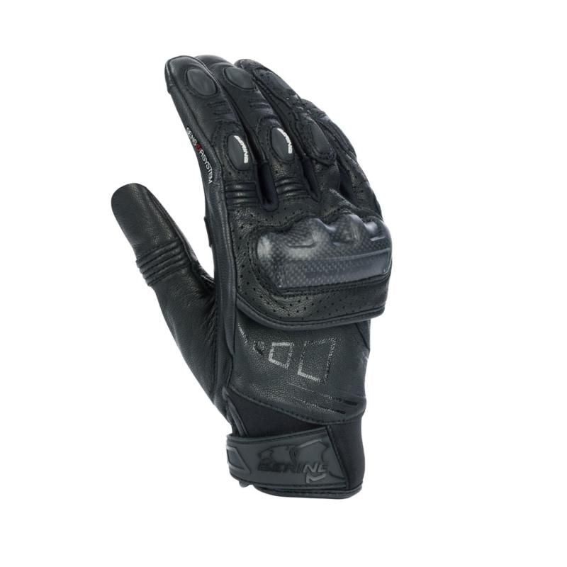 Bering Razzer Leather / Textile Gloves Black - ThrottleChimp