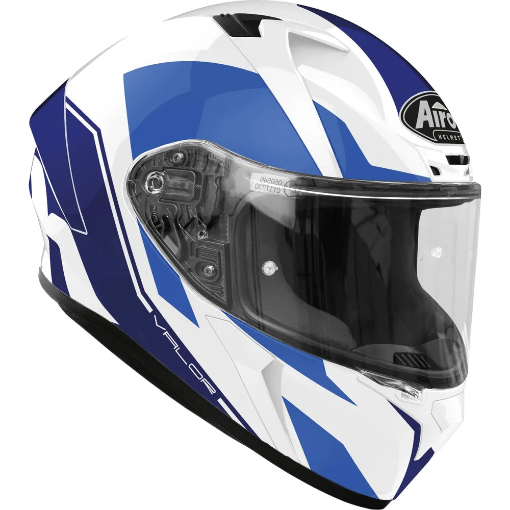 Airoh Valor Full Face Helmet Gloss Wings Blue (Image 2) - ThrottleChimp