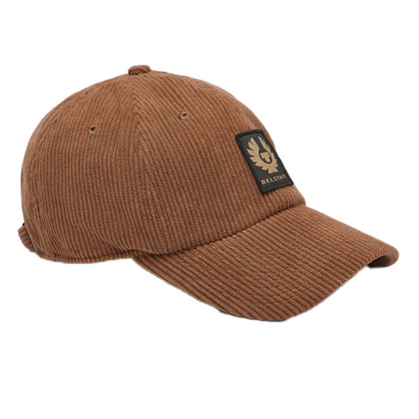 Belstaff Phoenix Patch Corduroy Cap Clay Brown FREE 1 YEAR Returns, FREE UK Delivery | ThrottleChimp