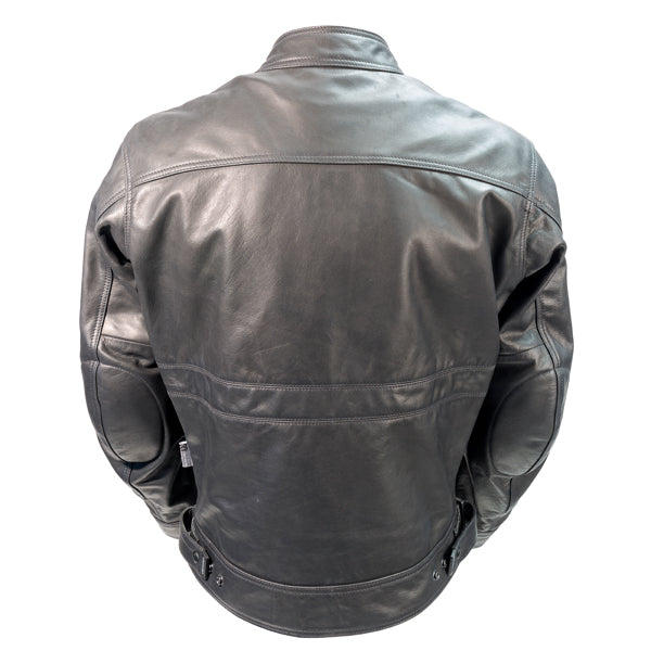 Richa Cafe Leather Jacket Black FREE 1 YEAR Returns, FREE UK Delivery | ThrottleChimp