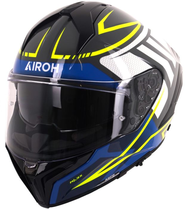 Airoh Matryx Full Face Helmet Rider Gloss Blue FREE 1 YEAR Returns, FREE UK Delivery | ThrottleChimp