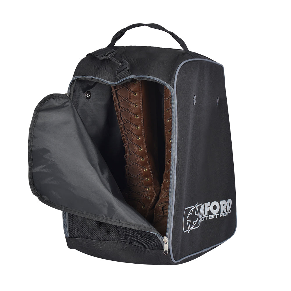 Oxford Bootstash Deluxe Padded Boots Bag Black (Image 7) - ThrottleChimp