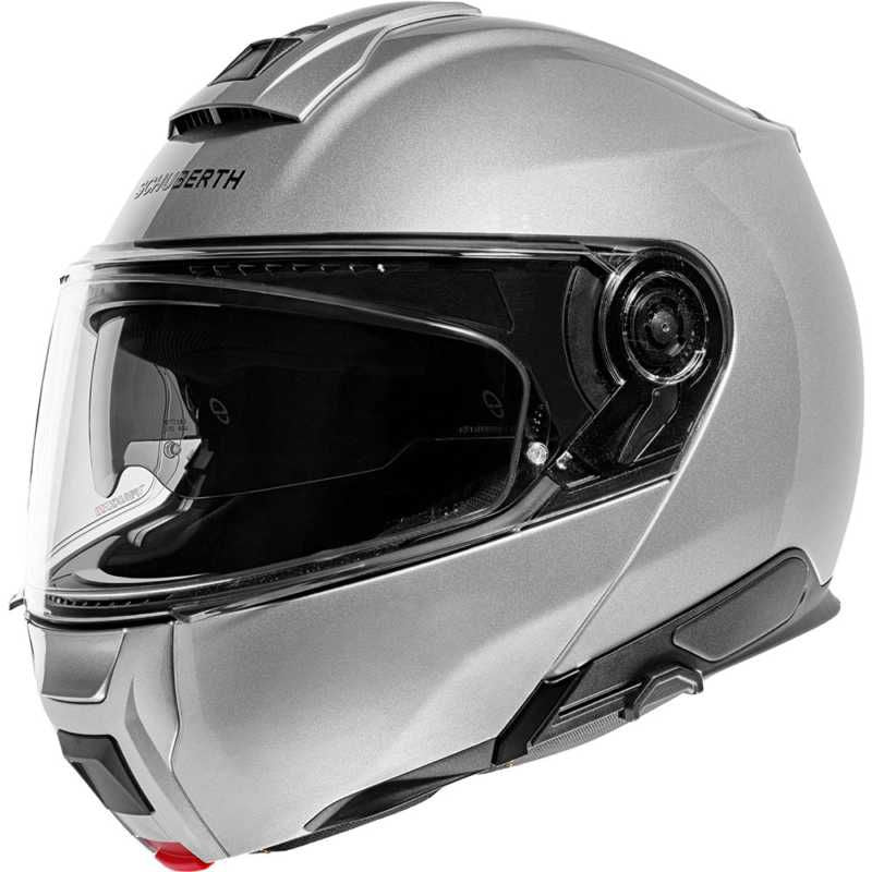 Schuberth C5 Flip-Up Helmet Gloss Silver - ThrottleChimp