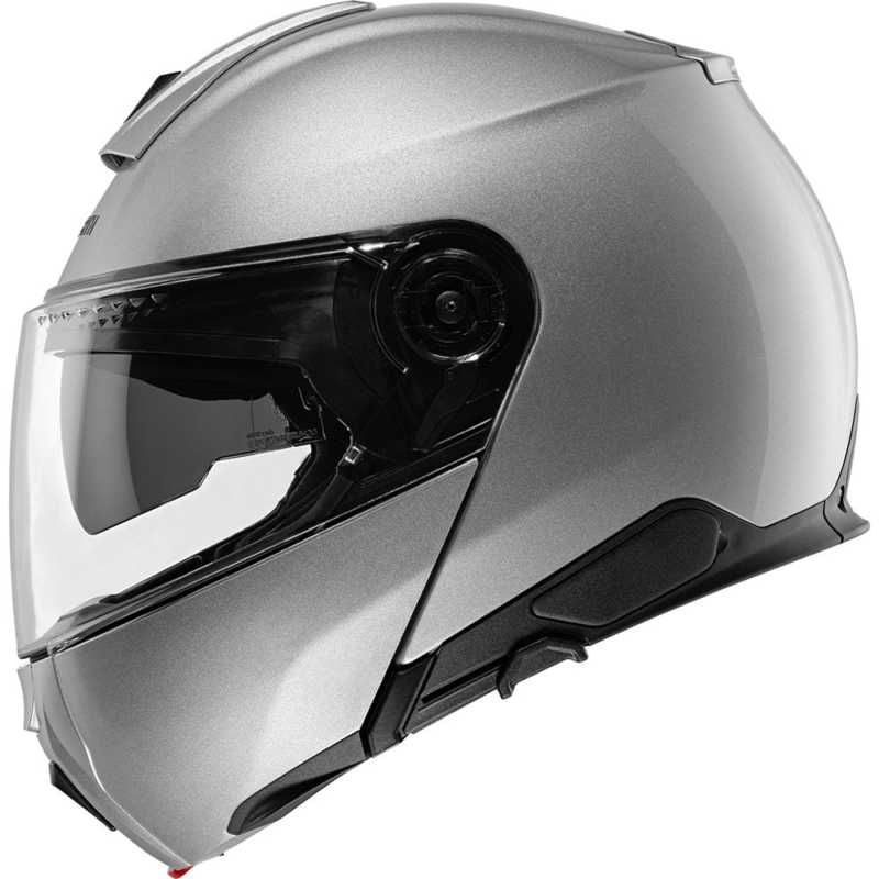 Schuberth C5 Flip-Up Helmet Gloss Silver (Image 2) - ThrottleChimp