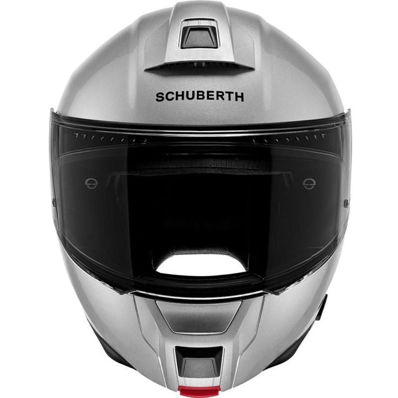 Schuberth C5 Flip-Up Helmet Gloss Silver FREE 1 YEAR Returns, FREE UK Delivery | ThrottleChimp