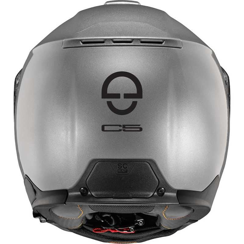 Schuberth C5 Flip-Up Helmet Gloss Silver FREE 1 YEAR Returns, FREE UK Delivery | ThrottleChimp