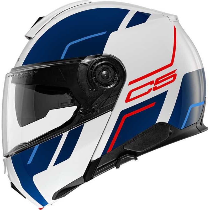 Schuberth C5 Master Flip-Up Helmet Blue / White (Image 2) - ThrottleChimp