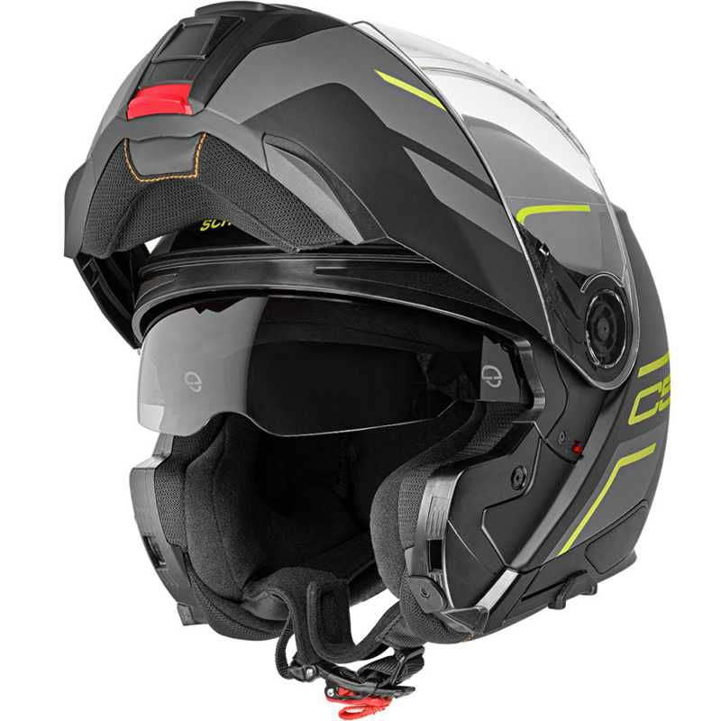 Schuberth C5 Master Flip-Up Helmet Yellow / Black / Grey (Image 2) - ThrottleChimp