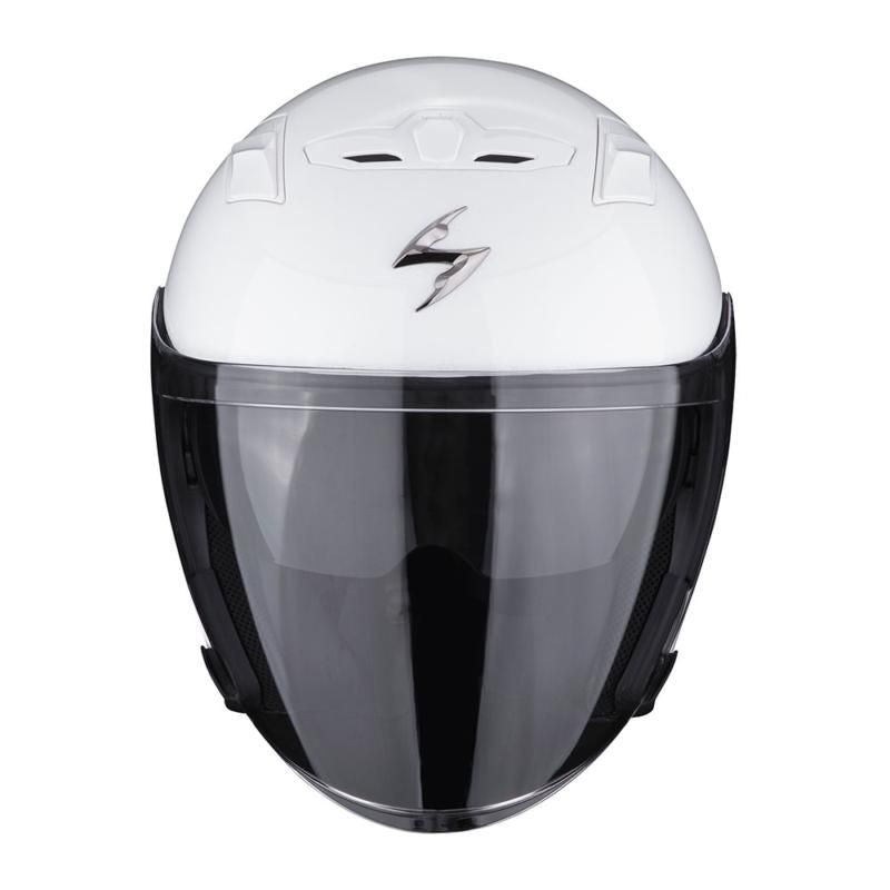 Scorpion EXO 230 Open Face Helmet White FREE 1 YEAR Returns, FREE UK Delivery | ThrottleChimp