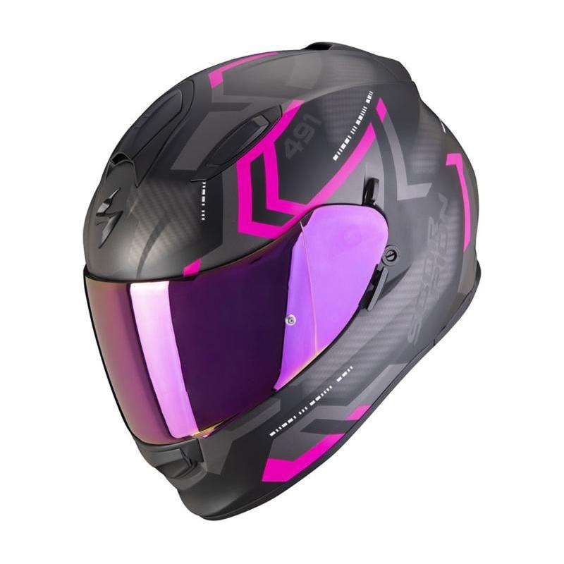 Scorpion EXO 491 Spin Full Face Helmet Matt Black / Pink - ThrottleChimp