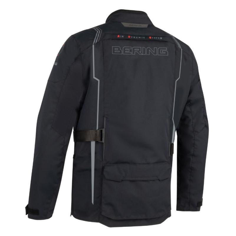 Bering Flagstaff Laminate Textile Jacket Black FREE 1 YEAR Returns, FREE UK Delivery | ThrottleChimp