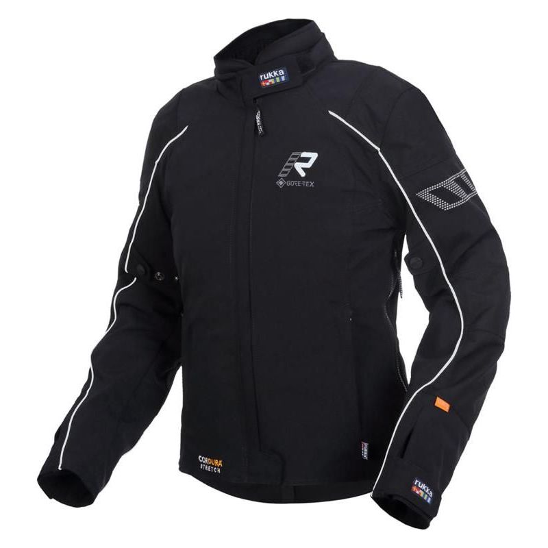 Rukka Comforina Ladies Gore-Tex Jacket Black / Silver - ThrottleChimp