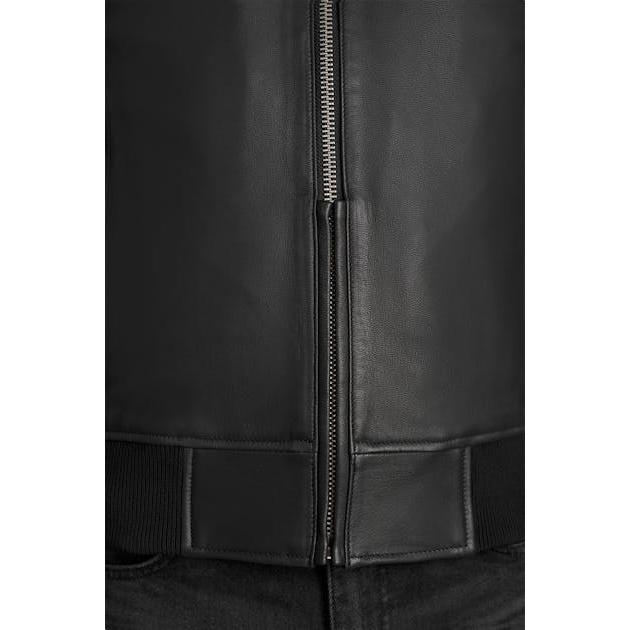 Pando Moto Falcon Aviator Leather Jacket Black FREE 1 YEAR Returns, FREE UK Delivery | ThrottleChimp