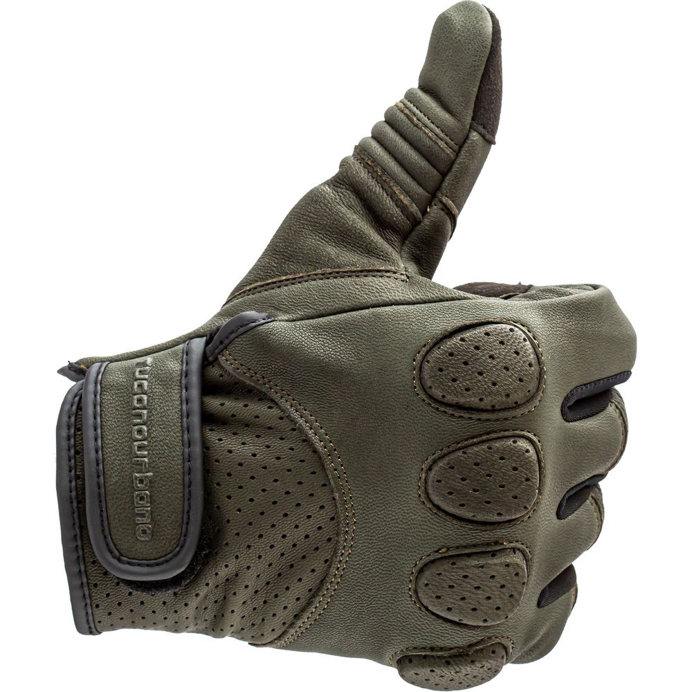 Tucano Urbano Gig Pro Gloves Dark Green (Image 11) - ThrottleChimp