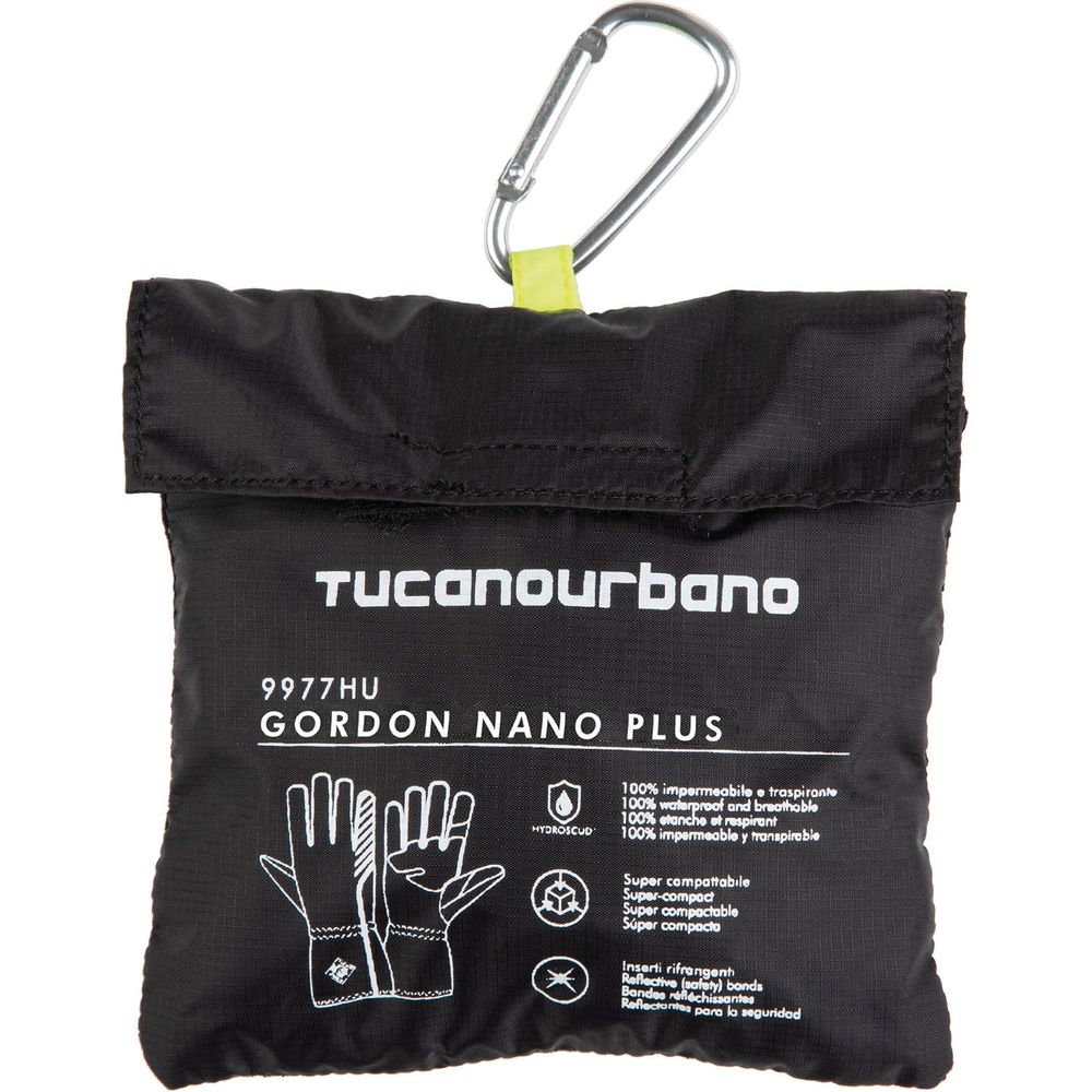 Tucano Urbano Gordon Nano Plus Hydroscud Gloves Black (Image 5) - ThrottleChimp