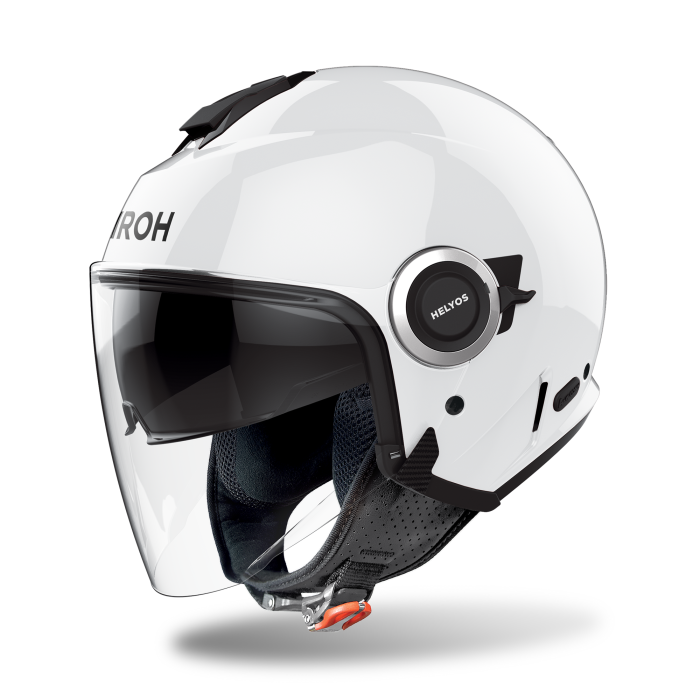 Airoh Helyos Open Face Helmet Gloss White FREE 1 YEAR Returns, FREE UK Delivery | ThrottleChimp