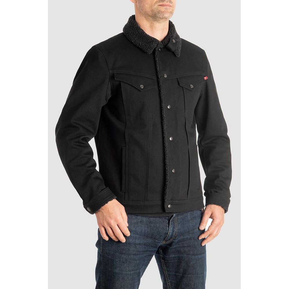 Pando Moto Husky 2.0 Denim Jacket Black (Image 5) - ThrottleChimp