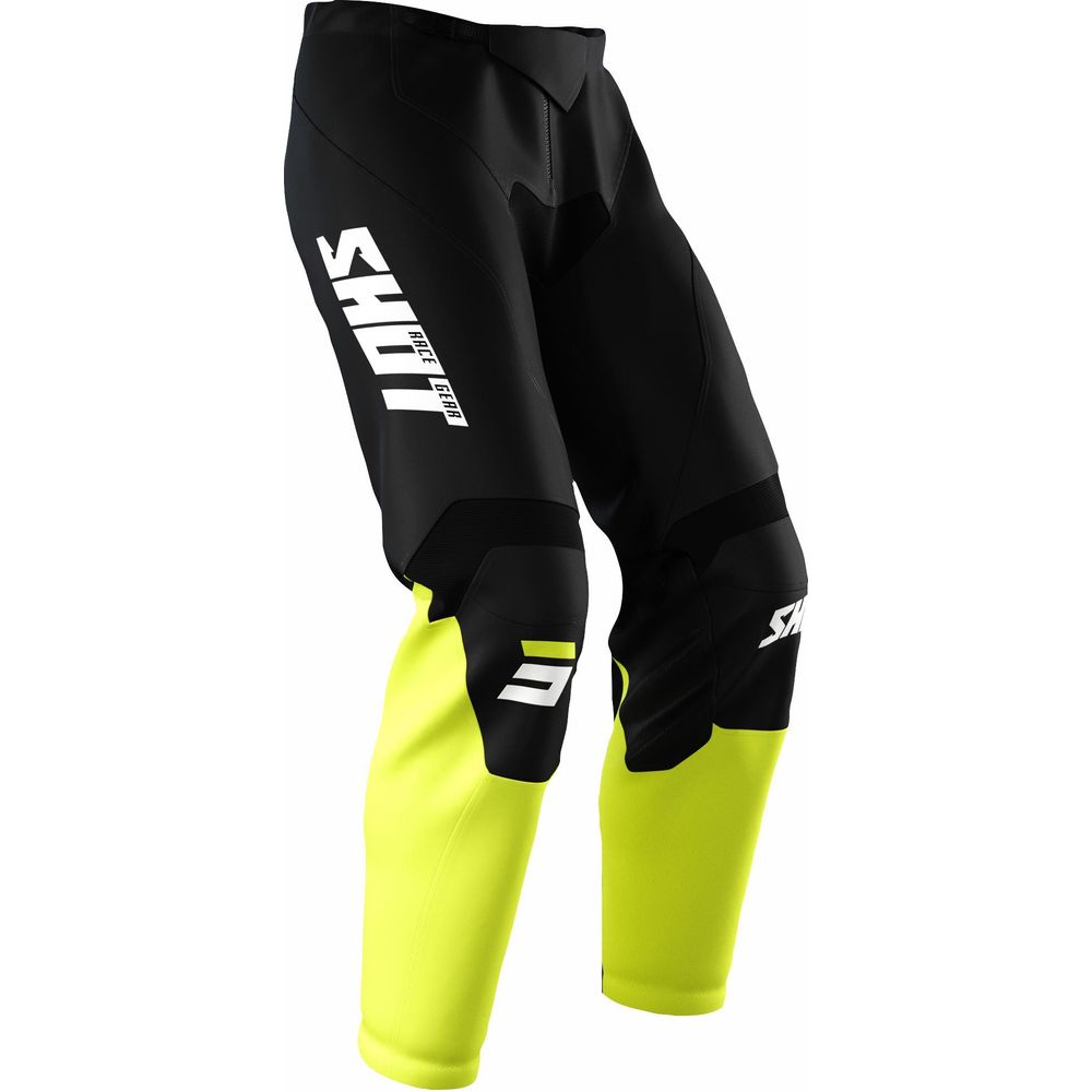 Shot Raw Trouser Burst Neon Yellow - ThrottleChimp