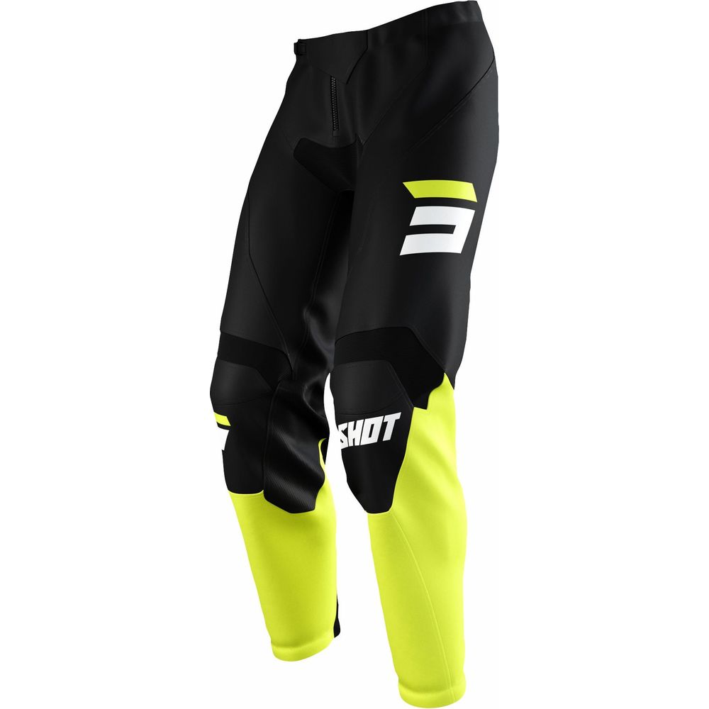 Shot Raw Trouser Burst Neon Yellow (Image 2) - ThrottleChimp