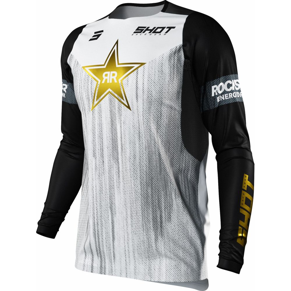 Shot Contact Jersey Rockstar Limited Edition White - ThrottleChimp