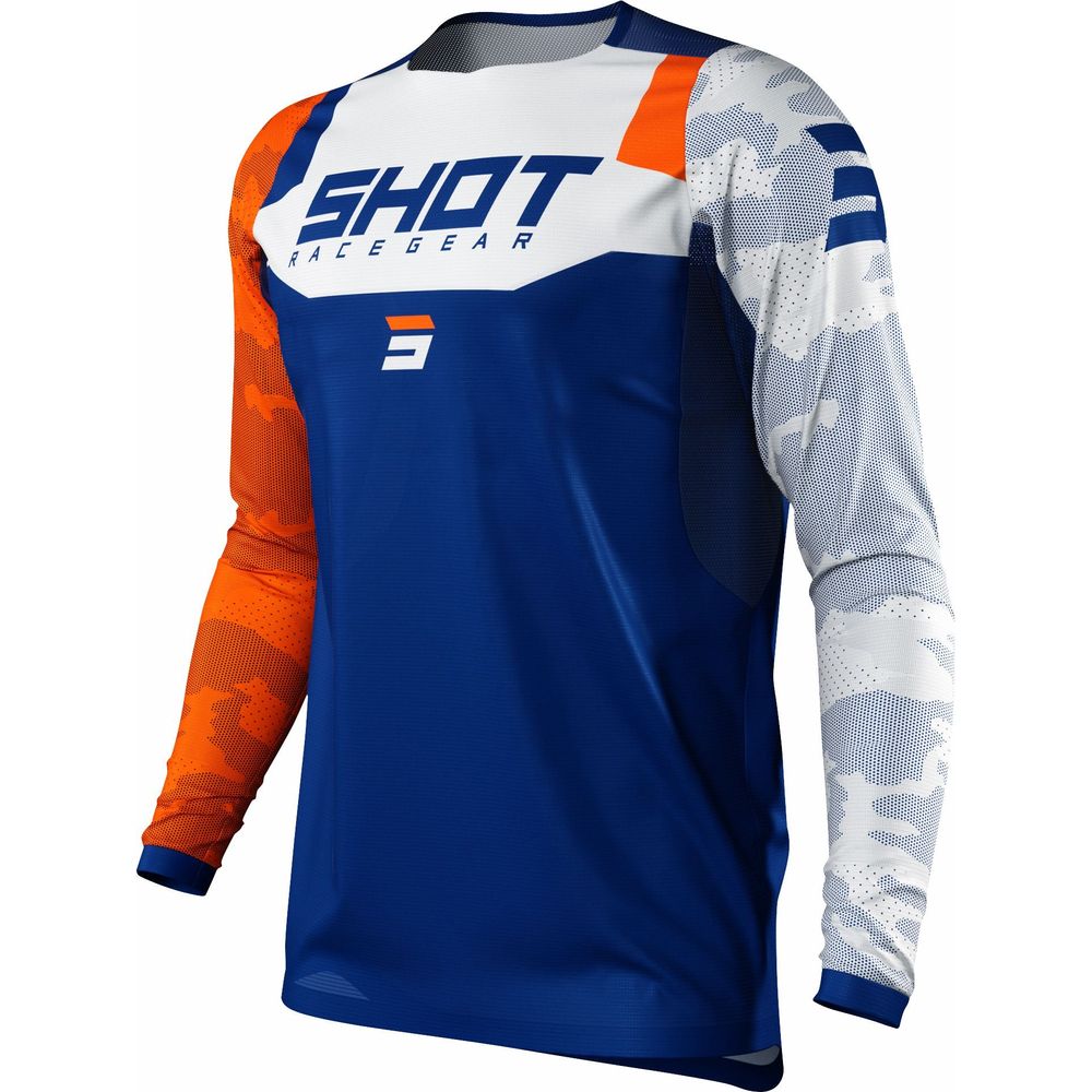 Shot Contact Jersey Camo / Orange - ThrottleChimp