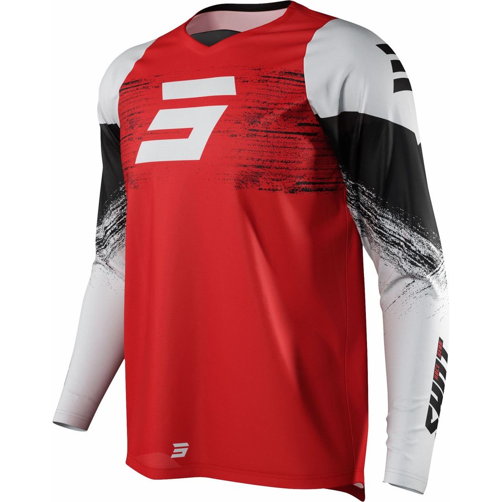 Shot Raw Jersey Burst Red - ThrottleChimp