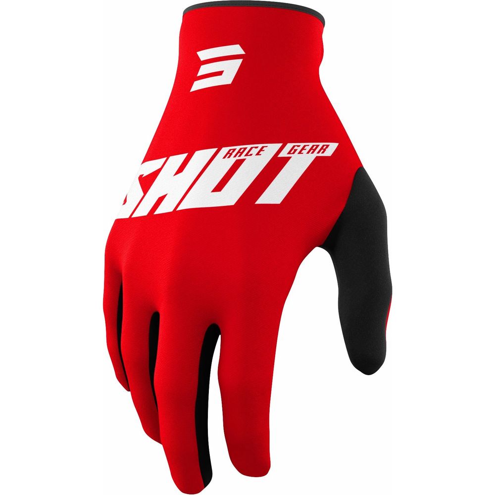 Shot Raw Gloves Burst Red - ThrottleChimp