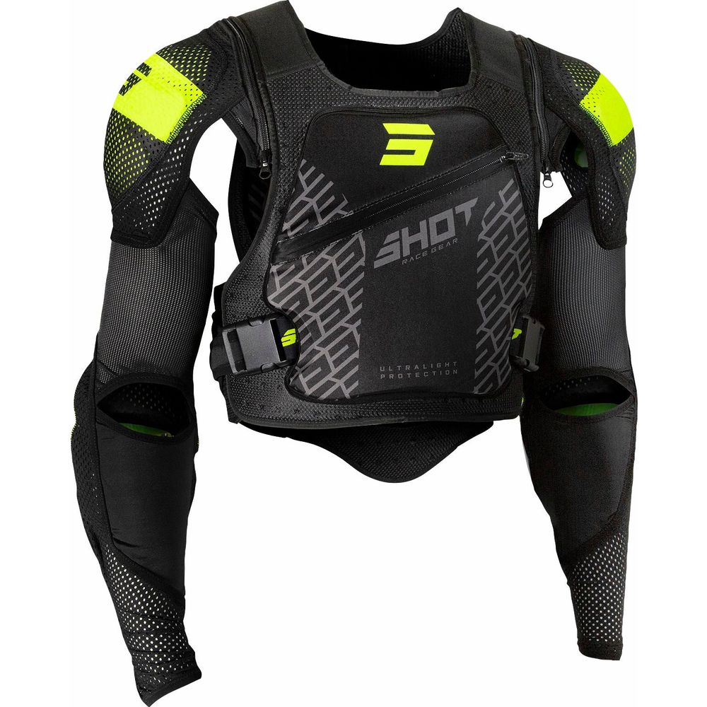 Shot Ultralight Jacket 2.0 MX Body Armour Black - ThrottleChimp