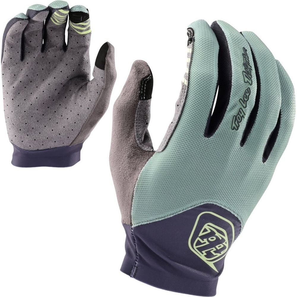 Troy Lee Designs Ace 2.0 Textile Gloves Glass Green - ThrottleChimp