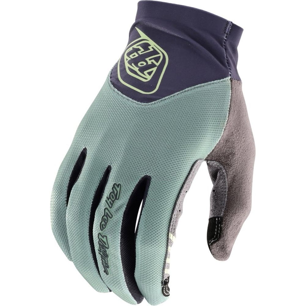 Troy Lee Designs Ace 2.0 Textile Gloves Glass Green (Image 2) - ThrottleChimp