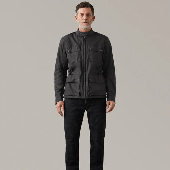 Belstaff Airflow Textile Jacket Black (Image 4) - ThrottleChimp