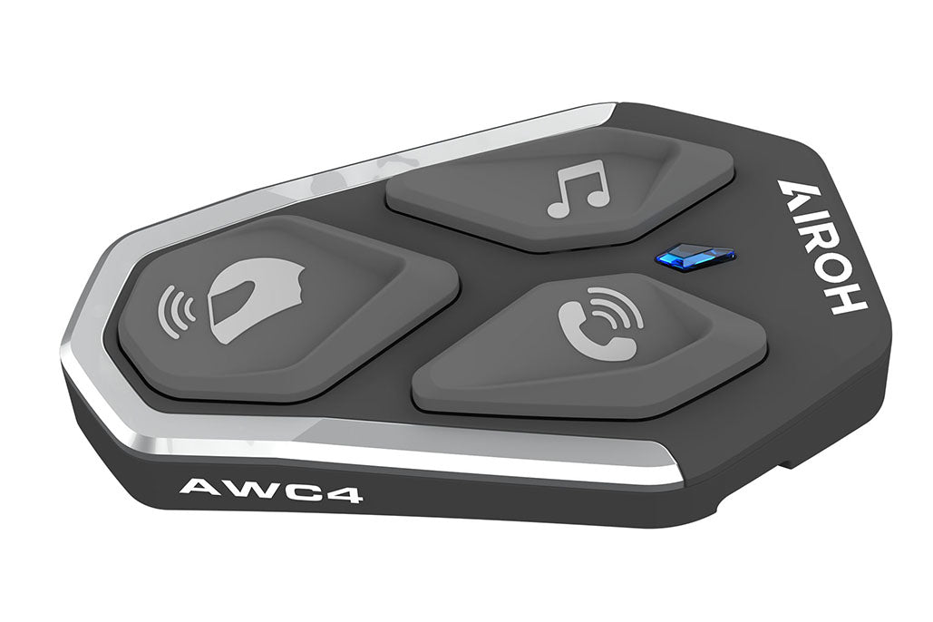 Airoh AWC4 Bluetooth Communications System Black FREE 1 YEAR Returns, FREE UK Delivery | ThrottleChimp