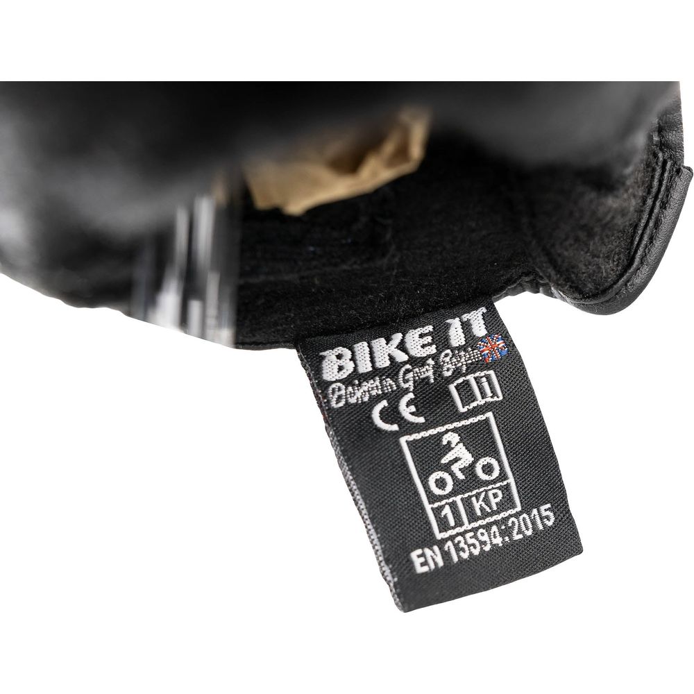 Bike It AMP Road Leather Gloves Black (Image 5) - ThrottleChimp