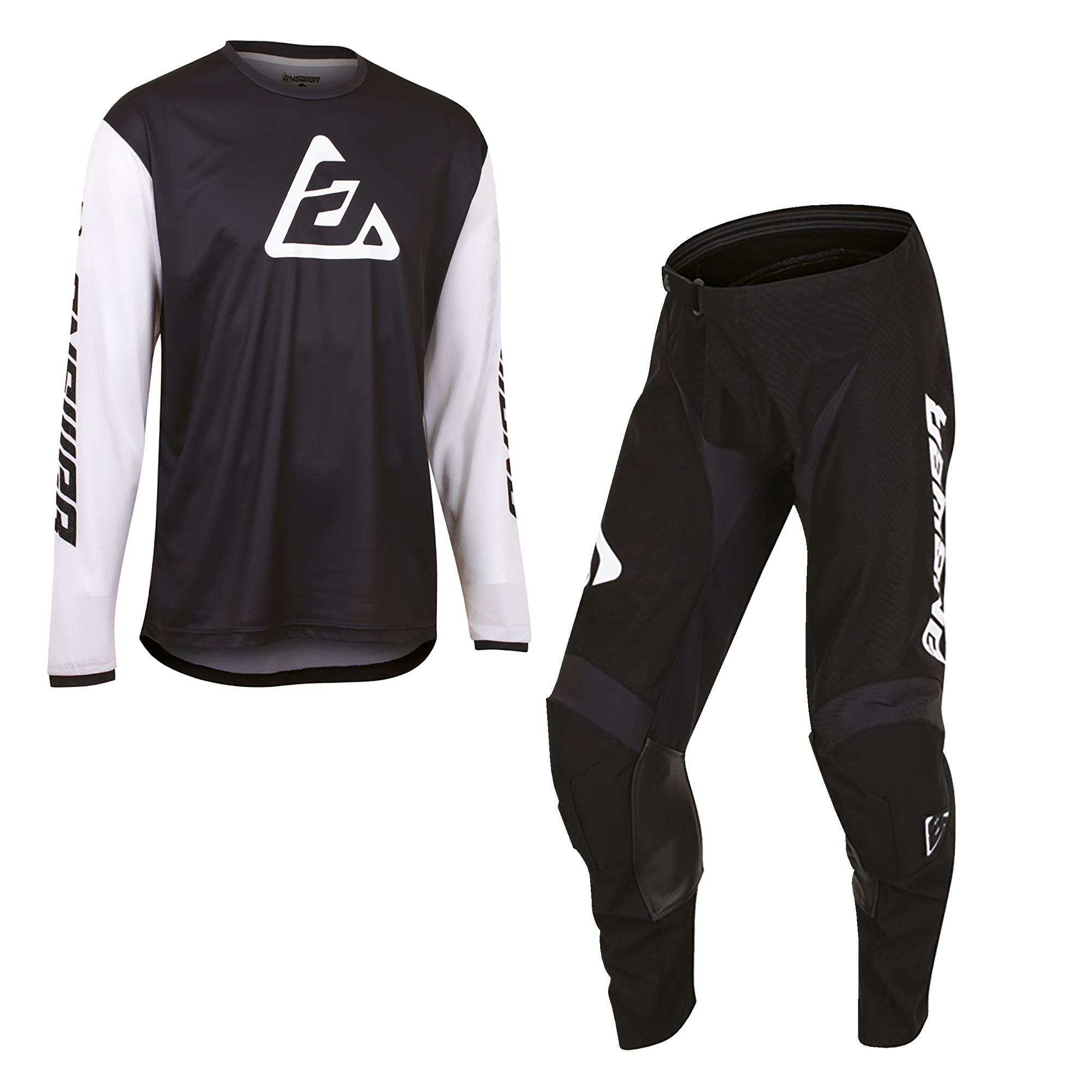 Answer Racing Arkon Bold Motocross Pant & Jersey Kit Black / White  FREE 1 YEAR Returns, FREE UK Delivery | ThrottleChimp