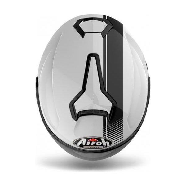 Airoh Hunter Jet Open Face Helmet Simple Gloss White (Image 2) - ThrottleChimp