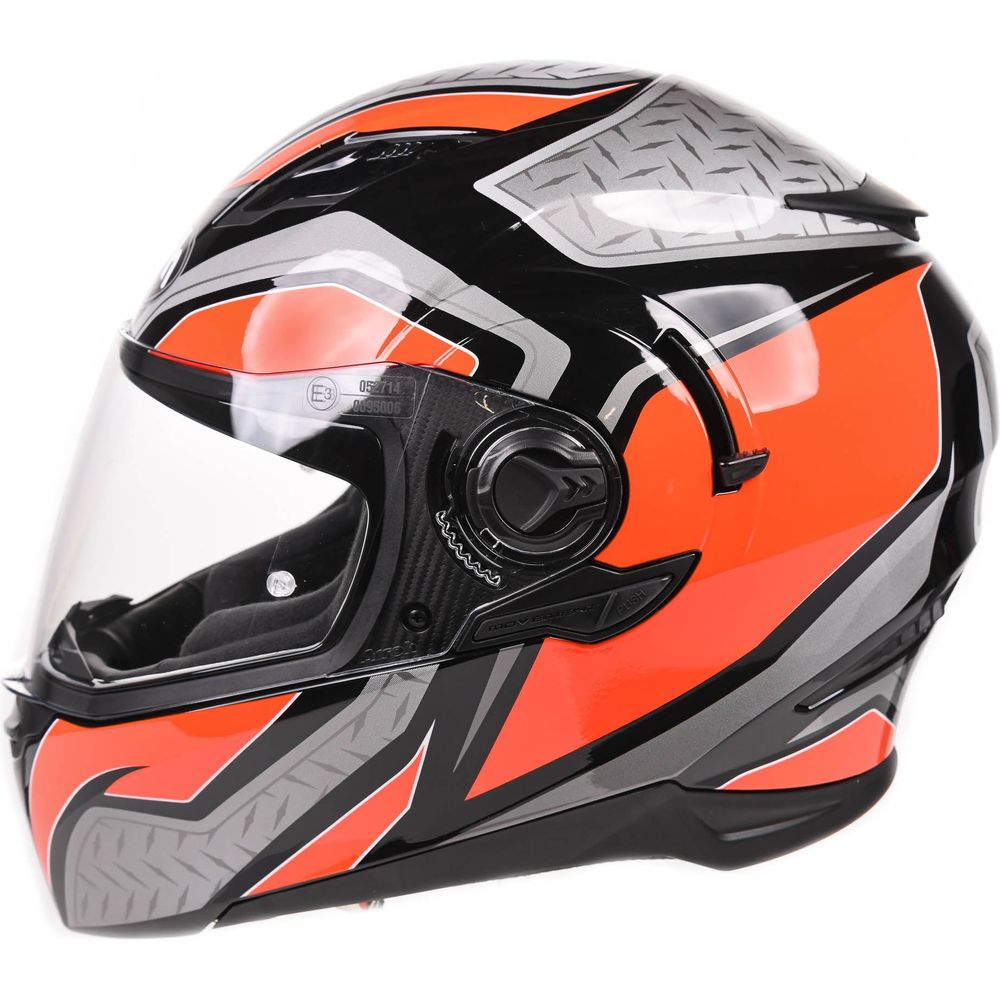 Airoh Movement S Full Face Helmet Steel Gloss Orange (Image 3) - ThrottleChimp