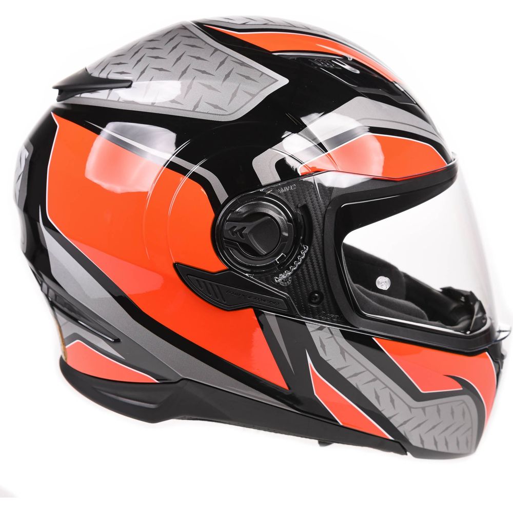 Airoh Movement S Full Face Helmet Steel Gloss Orange (Image 7) - ThrottleChimp