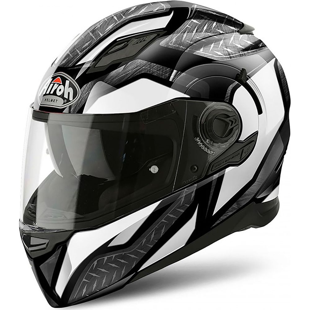 Airoh Movement S Full Face Helmet Steel Gloss White - ThrottleChimp