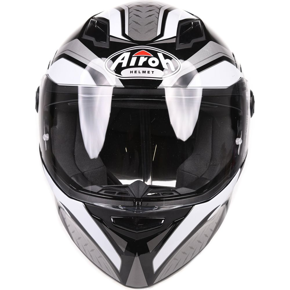 Airoh Movement S Full Face Helmet Steel Gloss White (Image 5) - ThrottleChimp