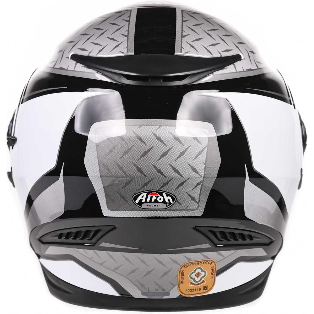 Airoh Movement S Full Face Helmet Steel Gloss White (Image 6) - ThrottleChimp