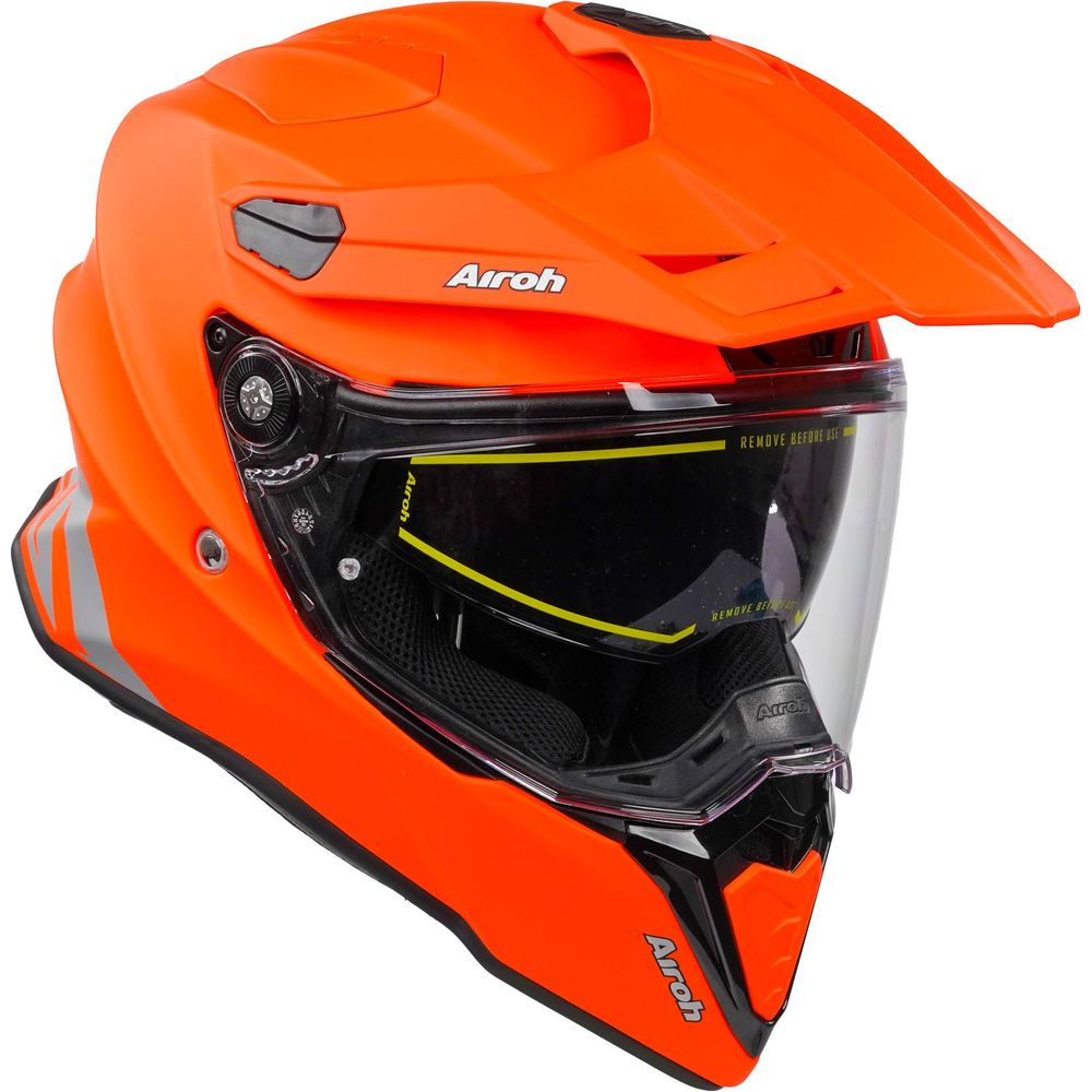 Airoh Commander Adventure Helmet Matt Fluo Orange (Image 8) - ThrottleChimp